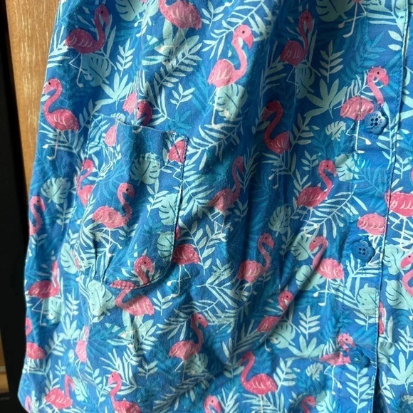 Flamingo dress Jojo Maman Bebe toddler girl flamingo embroidered pockets collar - Picture 4 of 7